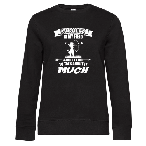 Bogenschießen Ist Mein Ding Bogenschützen Spruch Sweat Frauen Queen Crew Neck