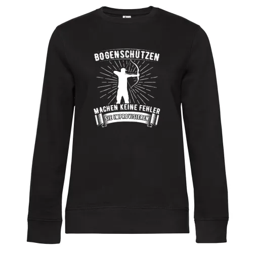Bogenschützen Improvisieren Spruch - Archer Sweat Frauen Queen Crew Neck