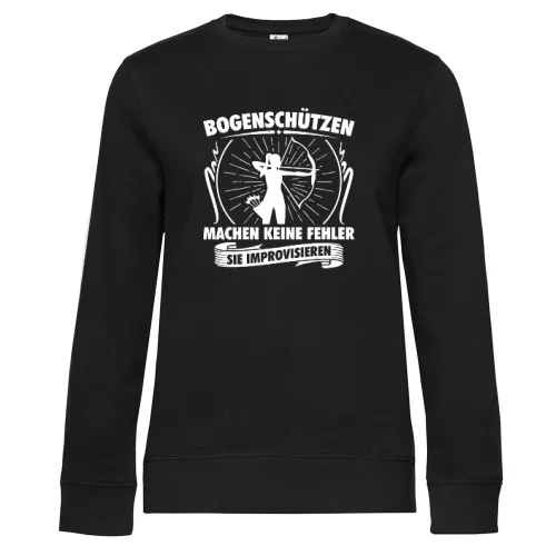 Bogenschützen Improvisieren Spruch - Archer Sweat Frauen Queen Crew Neck