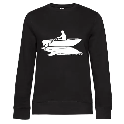 Boot vs. Motorboot Sweat Frauen Queen Crew Neck