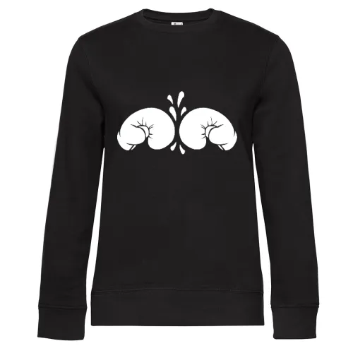 Boxkampf Boxhandschuhe Sweat Frauen Queen Crew Neck