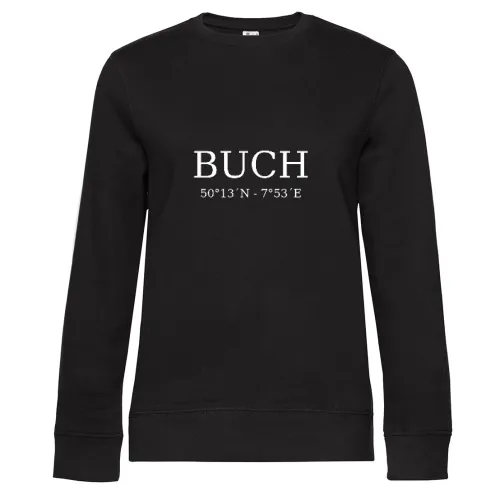 Buch Koordinaten Sweat Frauen Queen Crew Neck
