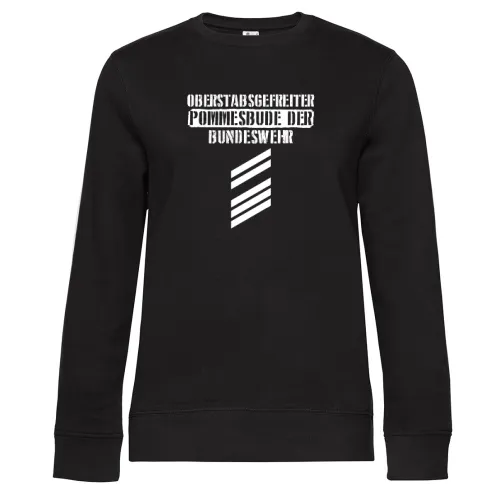 Bundeswehr Mannschaften Spruch Oberstabsgefreiter Sweat Frauen Queen Crew Neck