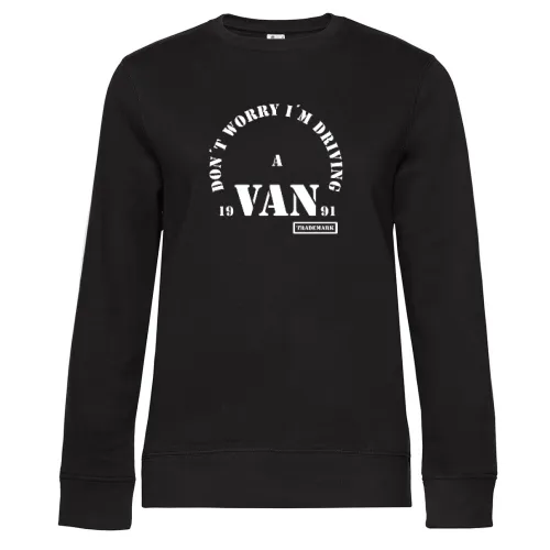 Camper Van Spruch Sweat Frauen Queen Crew Neck