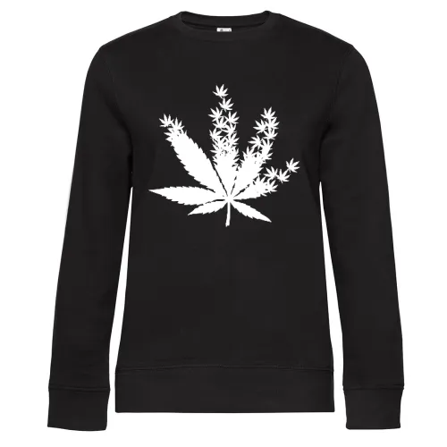 Cannabis aus Cannabisblättern Frauen Sweat