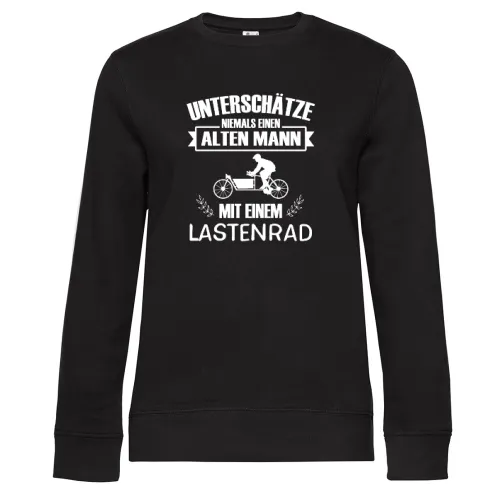 Cargo Hollandrad Lastenrad Biker Herren Bike Sweat Frauen Queen Crew Neck