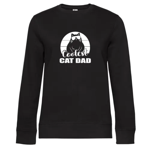 Coolest Cat Dad Katzenliebhaber Männer Sweat
