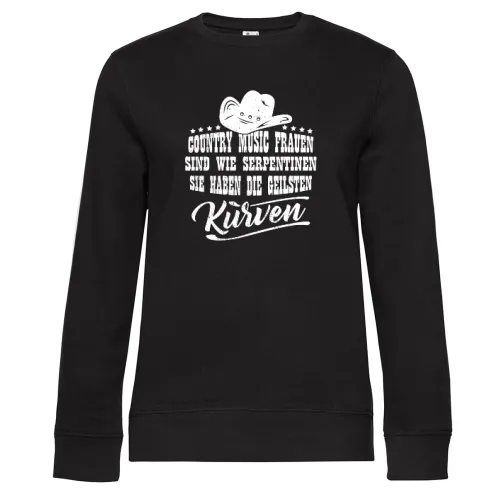 Country Music Kurven Western Tanzen Geschenkidee Sweat Frauen Queen Crew Neck