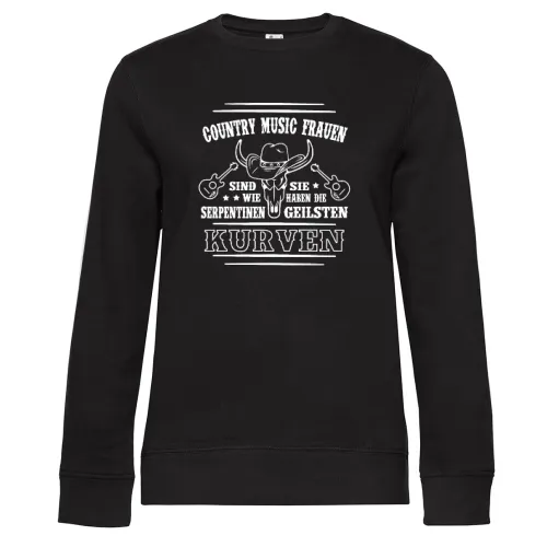 Country Music Lindance Western Paartanz Geschenk Sweat Frauen Queen Crew Neck