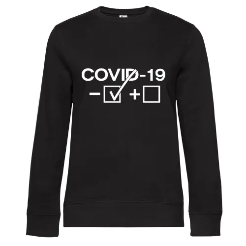 COVID 19 Test negativ Frauen Sweat
