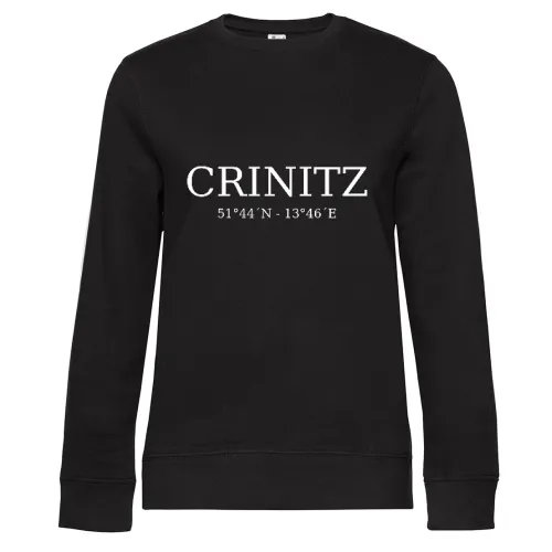 Crinitz Koordinaten Sweat Frauen Queen Crew Neck