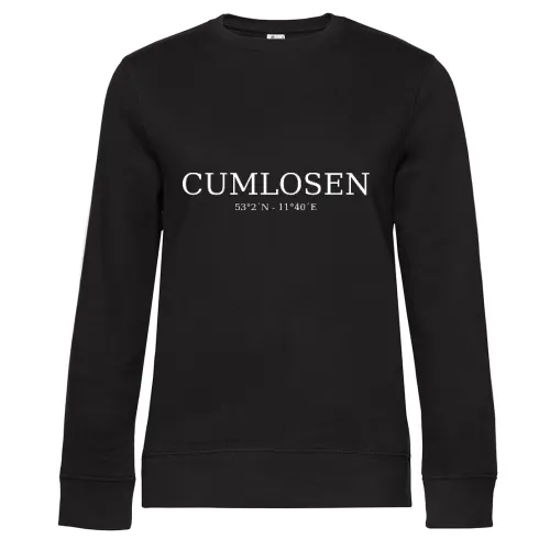 Cumlosen Koordinaten Sweat Frauen Queen Crew Neck