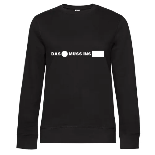 Das Runde muss ins Eckige Sweat Frauen Queen Crew Neck