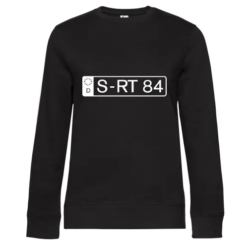 Dein Wunschnummernschild Frauen Sweat