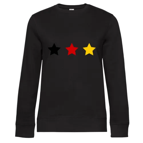 Deutschlands 3 Sterne Sweat Frauen Queen Crew Neck