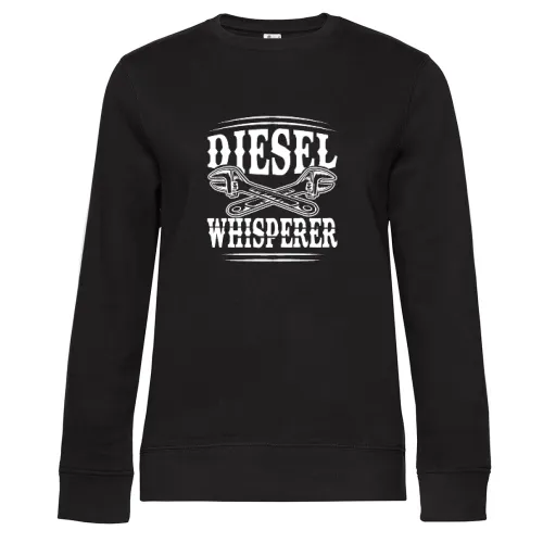 Diesel Whisperer Kfz Mechaniker Mechatroniker Auto Sweat Frauen Queen Crew Neck