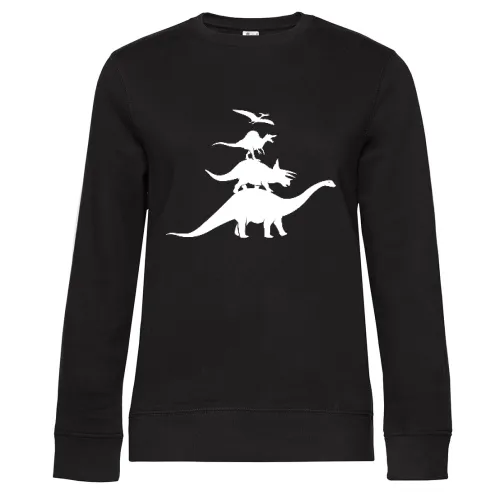 Dino Stadtmusikanten Sweat Frauen Queen Crew Neck