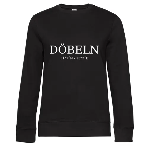 Döbeln Koordinaten Sweat Frauen Queen Crew Neck