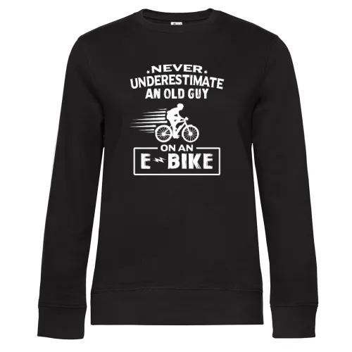 E-bike Radfahrer Opa Mountainbike Rentner Ebike Frauen Sweat