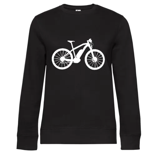 Ebike E-Bike Fahrrad Bike mit Akku Sweat Frauen Queen Crew Neck