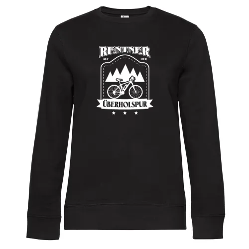 Ebike MTB Rentner auf der Ueberholspur Sweat Frauen Queen Crew Neck