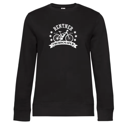 Ebike Rentner auf der Ueberholspur Bike Rente Sweat Frauen Queen Crew Neck