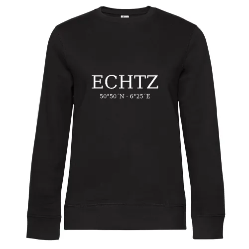 Echtz Koordinaten Sweat Frauen Queen Crew Neck