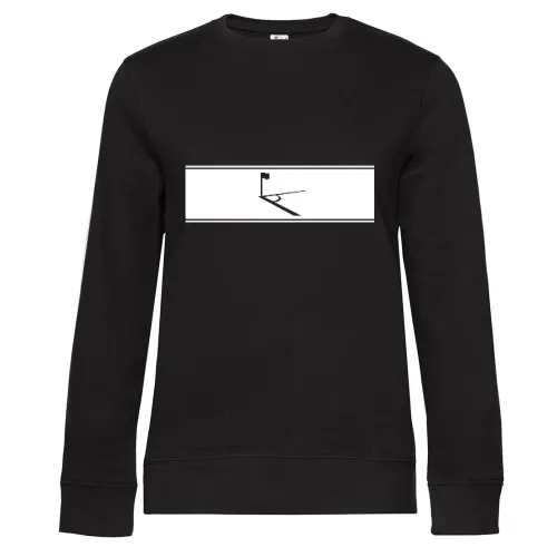 Eckball Fussball im Brustring Sweat Frauen Queen Crew Neck