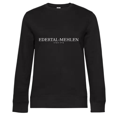 Edertal-mehlen Koordinaten Sweat Frauen Queen Crew Neck