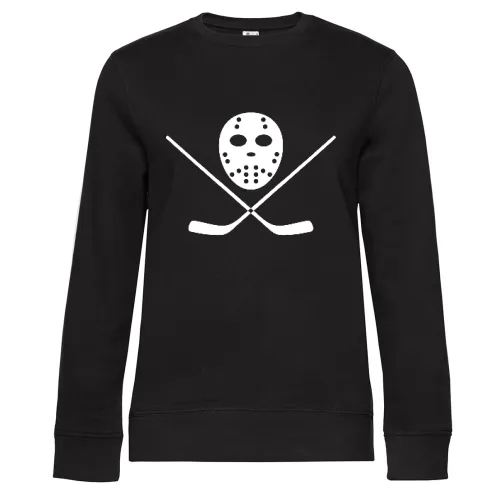 Eishockeymaske und Schläger Frauen Sweat