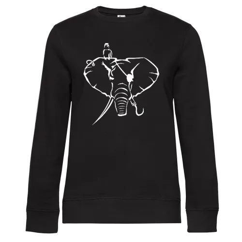 Elefanten als Pirat Sweat Frauen Queen Crew Neck