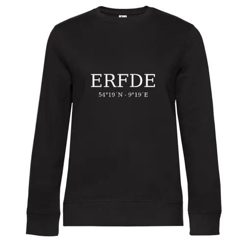 Erfde Koordinaten Sweat Frauen Queen Crew Neck