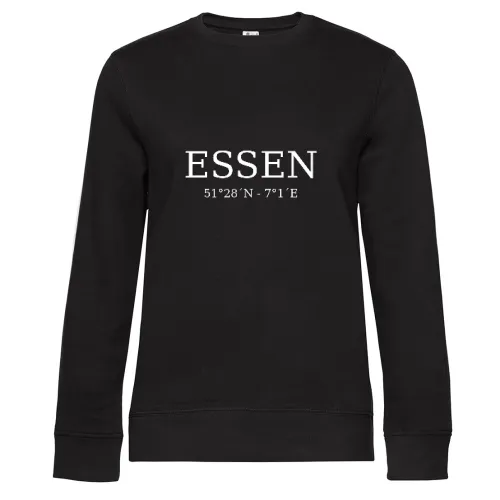 Essen Koordinaten Sweat Frauen Queen Crew Neck