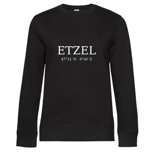 Etzel Koordinaten Sweat Frauen Queen Crew Neck