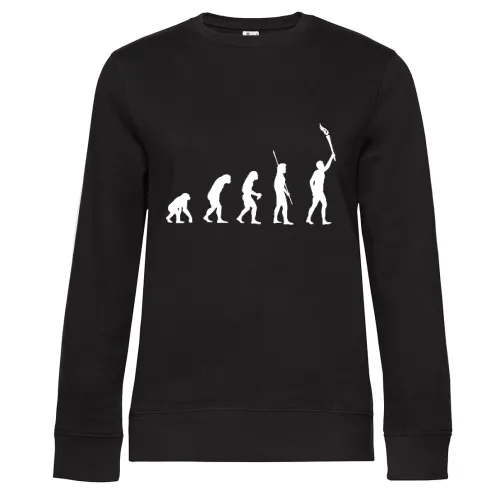 Evolution Feuerfackel Sweat Frauen Queen Crew Neck