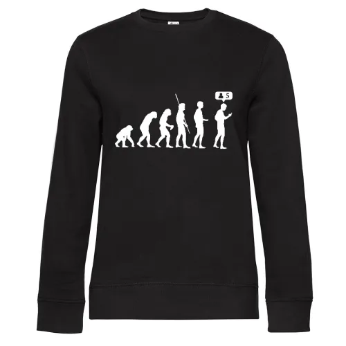 Evolution Follower Sweat Frauen Queen Crew Neck