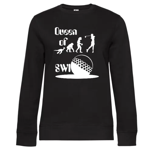 Evolution Frauen Golf Queen of Swing Sweat Frauen Queen Crew Neck