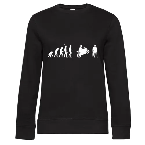 Evolution Motorrad Unfall Frauen Sweat Evolution Motorrad Unfall Sweat