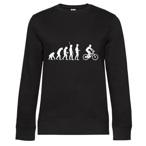 Evolution Mountainbiker Sweat Frauen Queen Crew Neck