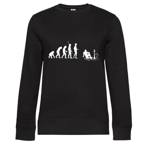 Evolution Shisha Wasserpfeife Sweat Frauen Queen Crew Neck