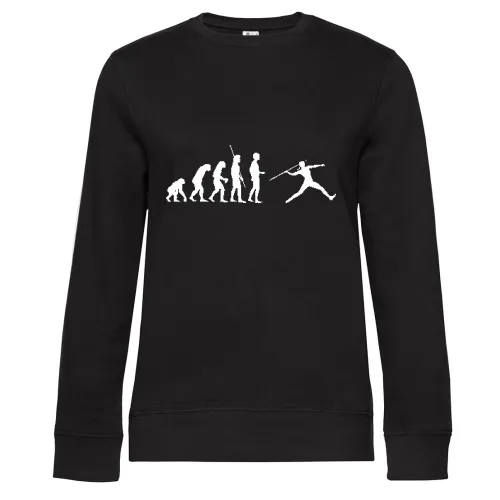 Evolution Speerwerferin Sweat Frauen Queen Crew Neck
