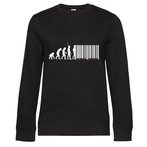 Evolution Strichcode Frauen Sweat