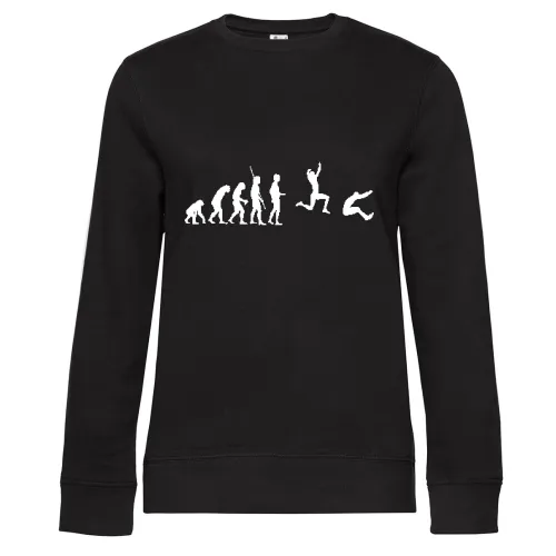 Evolution Weitsprung Sweat Frauen Queen Crew Neck