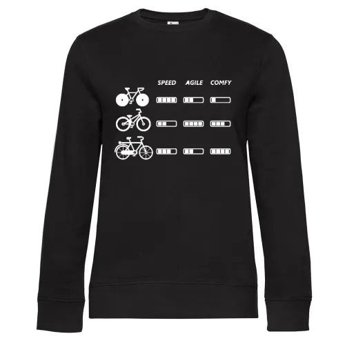 Fahrrad Auslegung Mountainbike Rennrad Citybike Sweat Frauen Queen Crew Neck