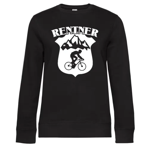 Fahrrad Rentner Bike Rente Rennrad Radfahrer Opa Sweat Frauen Queen Crew Neck