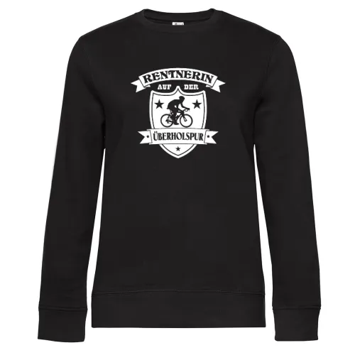 Fahrrad Rentnerin auf der Ueberholspur Frauen Sweat
