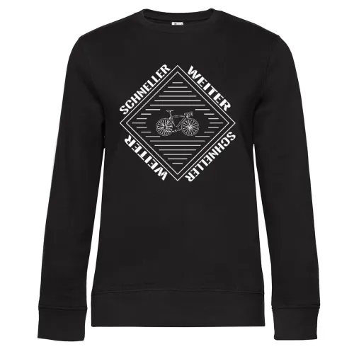 Fahrrad Schneller Weiter Sweat Frauen Queen Crew Neck