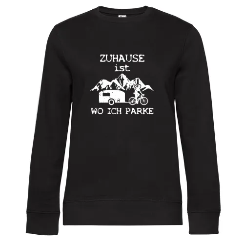 Fahrrad Wohnwagen Zuhause Ist Wo Ich Parke Frauen Sweat