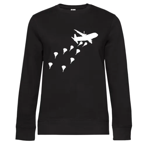 Fallschirmjäger Rundkappe Heer Fallschirmspringer Sweat Frauen Queen Crew Neck