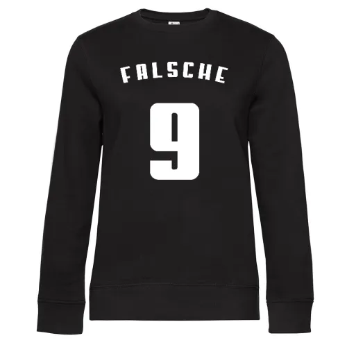 falsche Neun 9 Rückennummer Sweat Frauen Queen Crew Neck